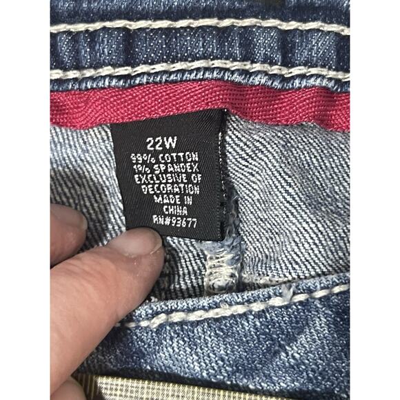 A.N.A Bootcut Blue Denim Trouser Jeans Women’s Size 22W Waist 40 Inseam 31 - Picture 7 of 10